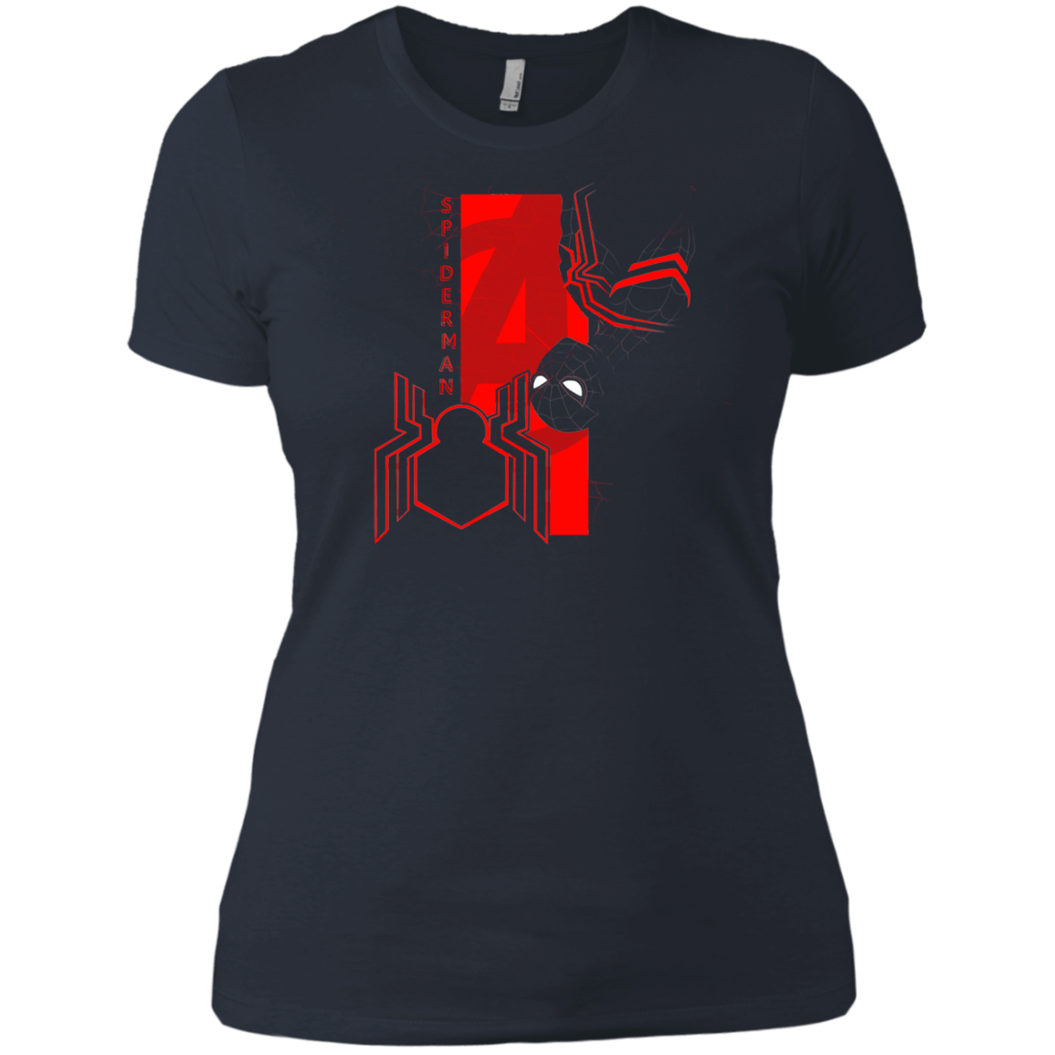 T-Shirts Indigo / X-Small Spiderman Profile Women's Premium T-Shirt