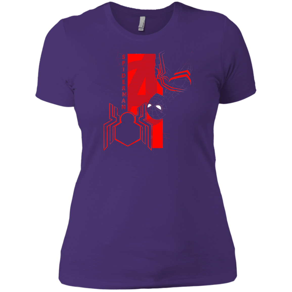 T-Shirts Purple Rush/ / X-Small Spiderman Profile Women's Premium T-Shirt