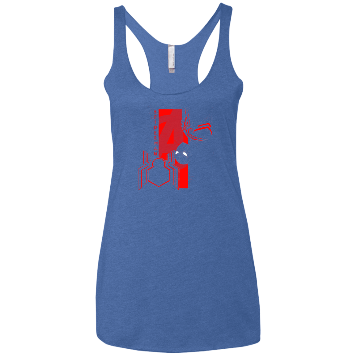 T-Shirts Vintage Royal / X-Small Spiderman Profile Women's Triblend Racerback Tank