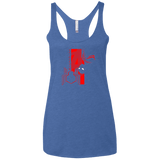 T-Shirts Vintage Royal / X-Small Spiderman Profile Women's Triblend Racerback Tank