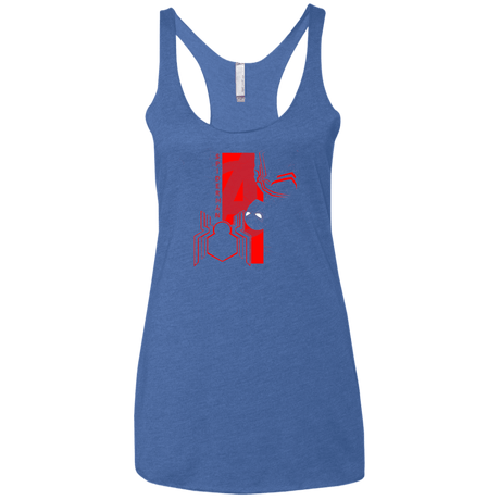 T-Shirts Vintage Royal / X-Small Spiderman Profile Women's Triblend Racerback Tank