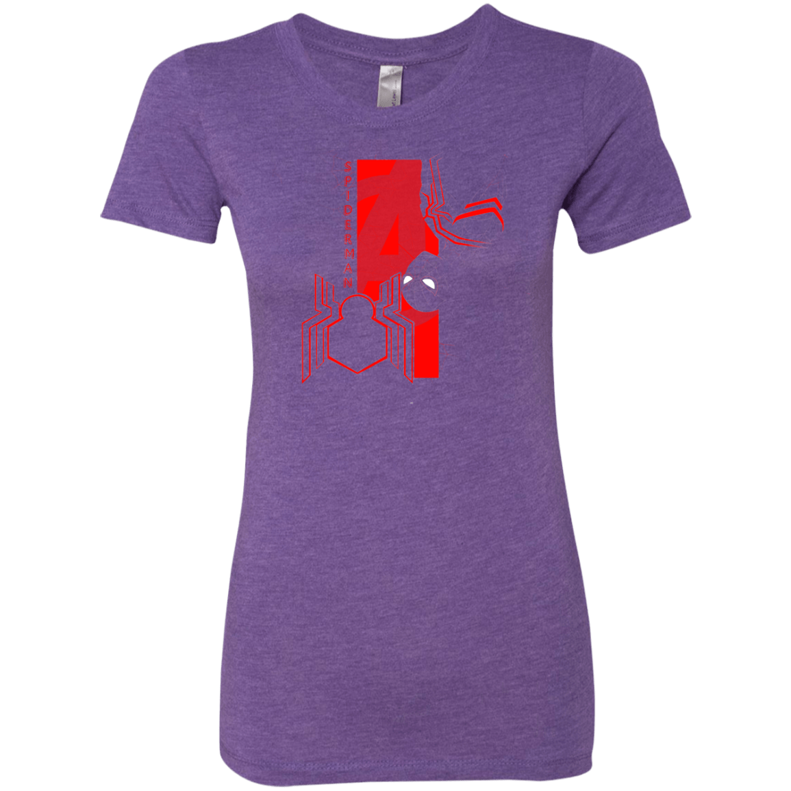 T-Shirts Purple Rush / S Spiderman Profile Women's Triblend T-Shirt