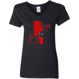 T-Shirts Black / S Spiderman Profile Women's V-Neck T-Shirt