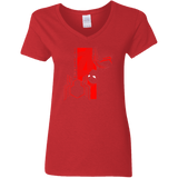 T-Shirts Red / S Spiderman Profile Women's V-Neck T-Shirt