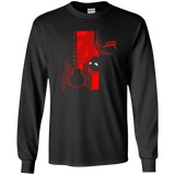 T-Shirts Black / YS Spiderman Profile Youth Long Sleeve T-Shirt