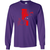 T-Shirts Purple / YS Spiderman Profile Youth Long Sleeve T-Shirt