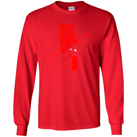T-Shirts Red / YS Spiderman Profile Youth Long Sleeve T-Shirt
