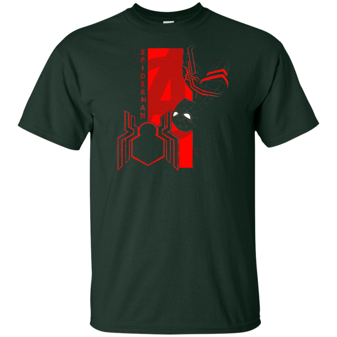 T-Shirts Forest / YXS Spiderman Profile Youth T-Shirt