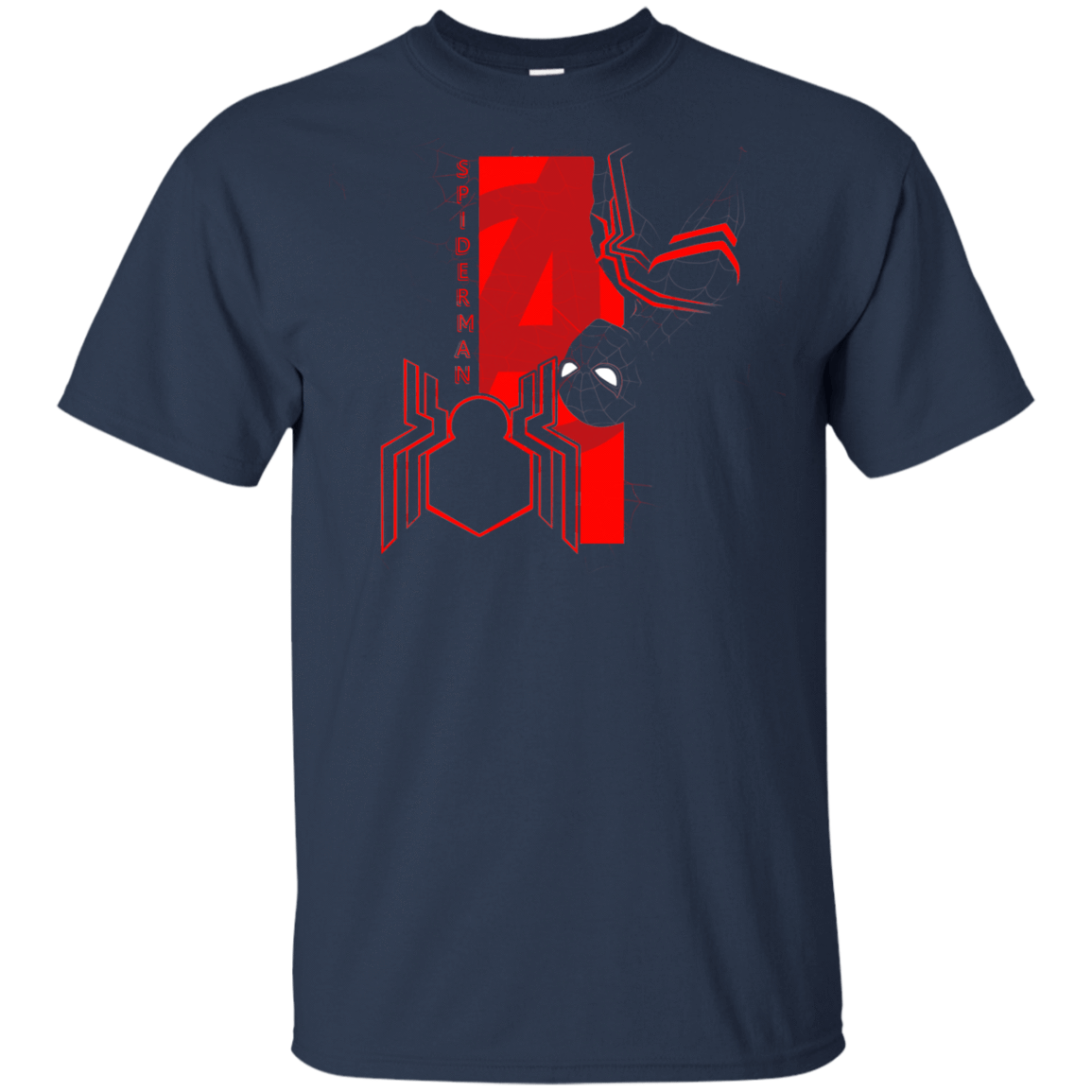 T-Shirts Navy / YXS Spiderman Profile Youth T-Shirt