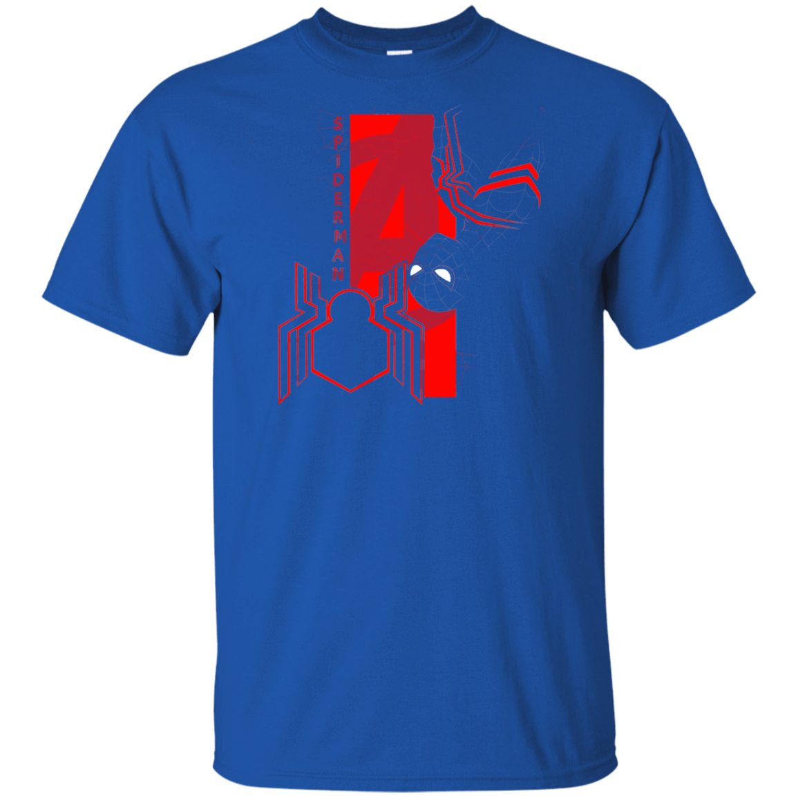 T-Shirts Royal / YXS Spiderman Profile Youth T-Shirt