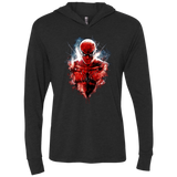 T-Shirts Vintage Black / X-Small Spiderman Triblend Long Sleeve Hoodie Tee