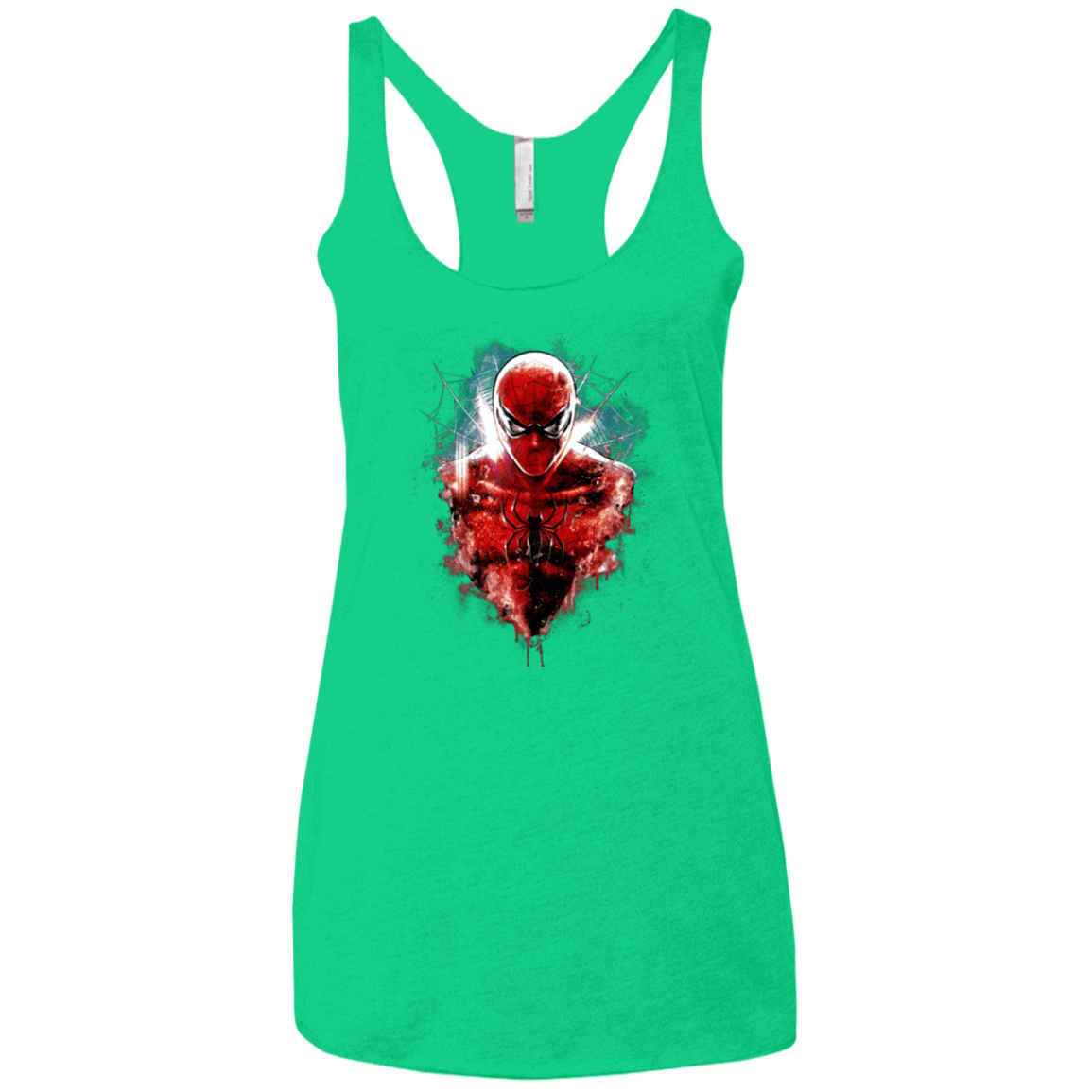 T-Shirts Envy / X-Small Spiderman Women's Triblend Racerback Tank