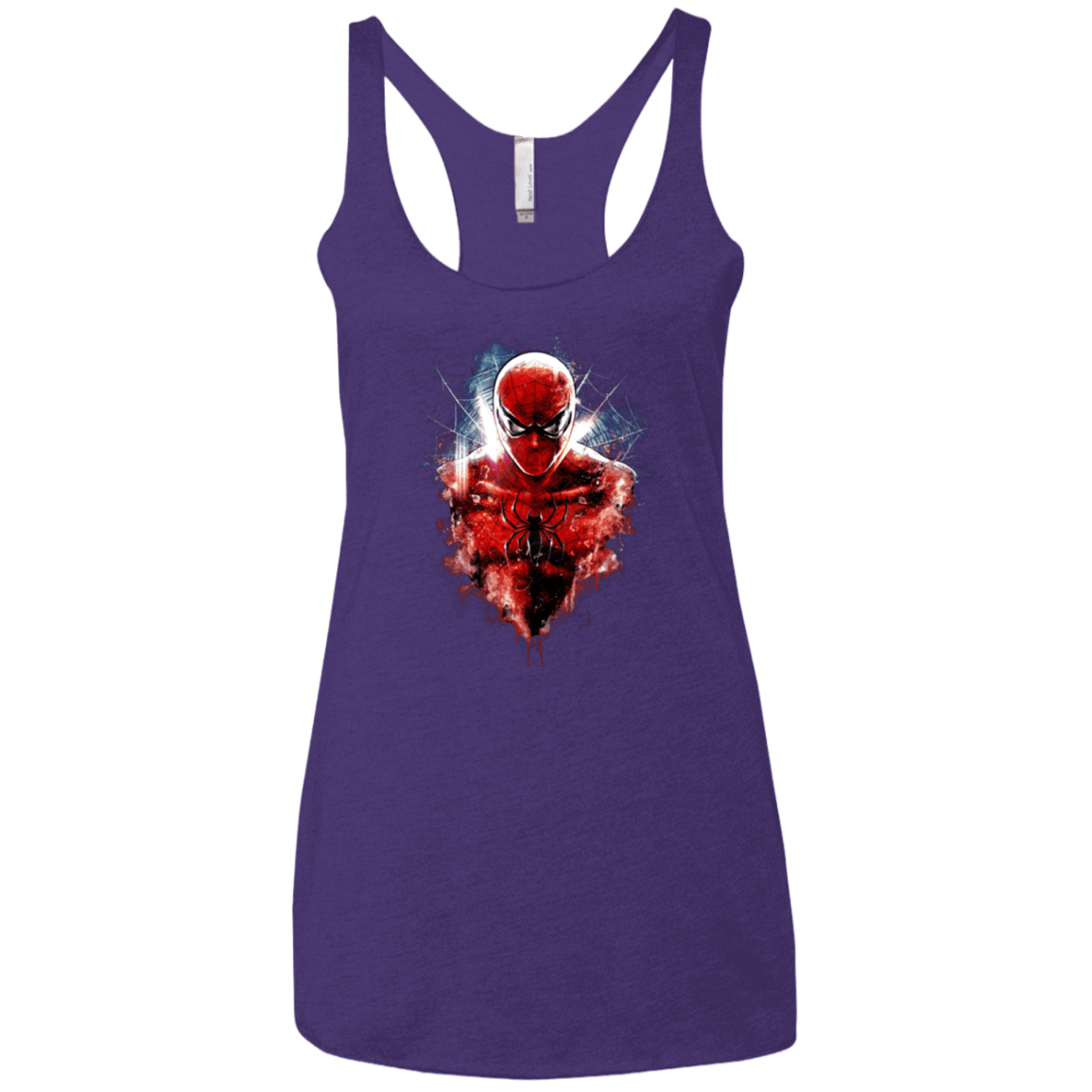 T-Shirts Purple / X-Small Spiderman Women's Triblend Racerback Tank