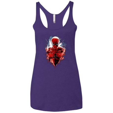 T-Shirts Purple / X-Small Spiderman Women's Triblend Racerback Tank