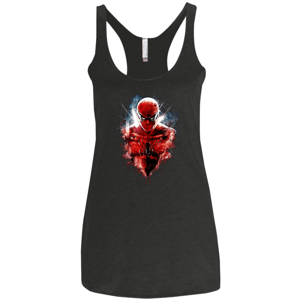 T-Shirts Vintage Black / X-Small Spiderman Women's Triblend Racerback Tank