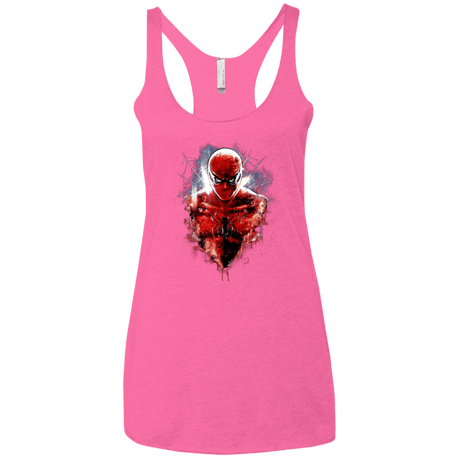 T-Shirts Vintage Pink / X-Small Spiderman Women's Triblend Racerback Tank