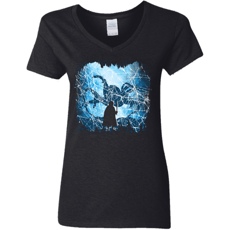 T-Shirts Black / S Spiders Lair Women's V-Neck T-Shirt