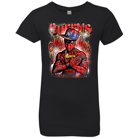 T-Shirts Black / YXS Spidey Queens Girls Premium T-Shirt