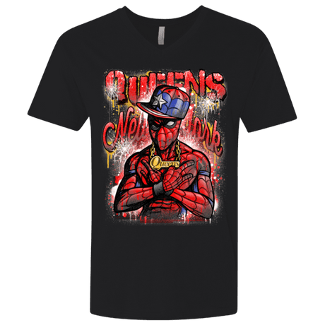 T-Shirts Black / X-Small Spidey Queens Men's Premium V-Neck