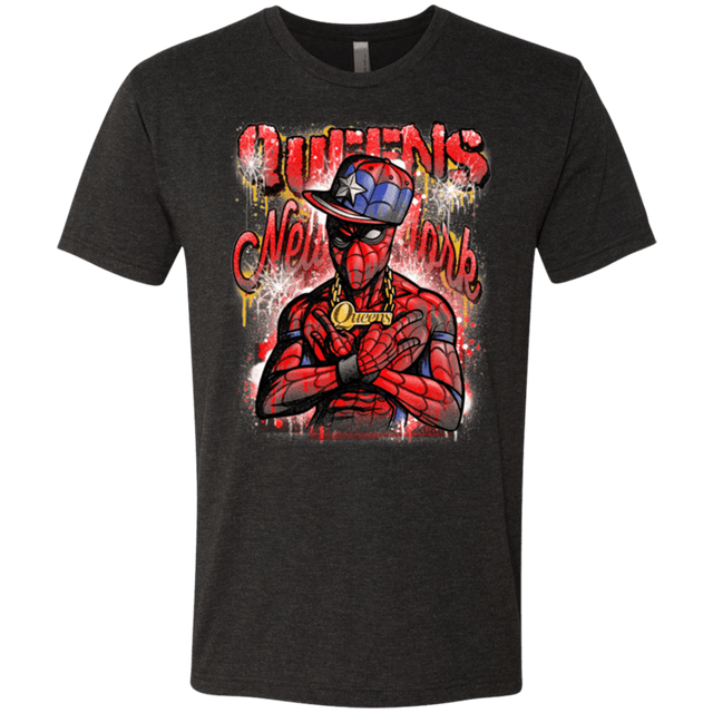T-Shirts Vintage Black / Small Spidey Queens Men's Triblend T-Shirt