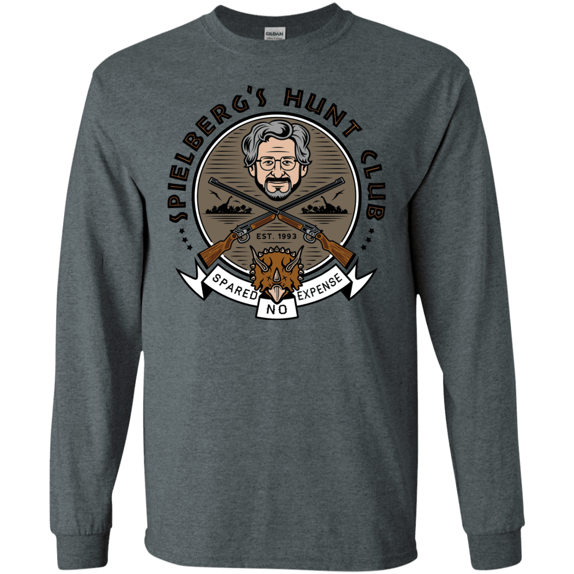 T-Shirts Dark Heather / S Spielbergs Hunt Club Men's Long Sleeve T-Shirt