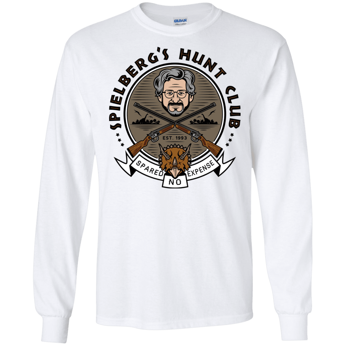 T-Shirts White / S Spielbergs Hunt Club Men's Long Sleeve T-Shirt