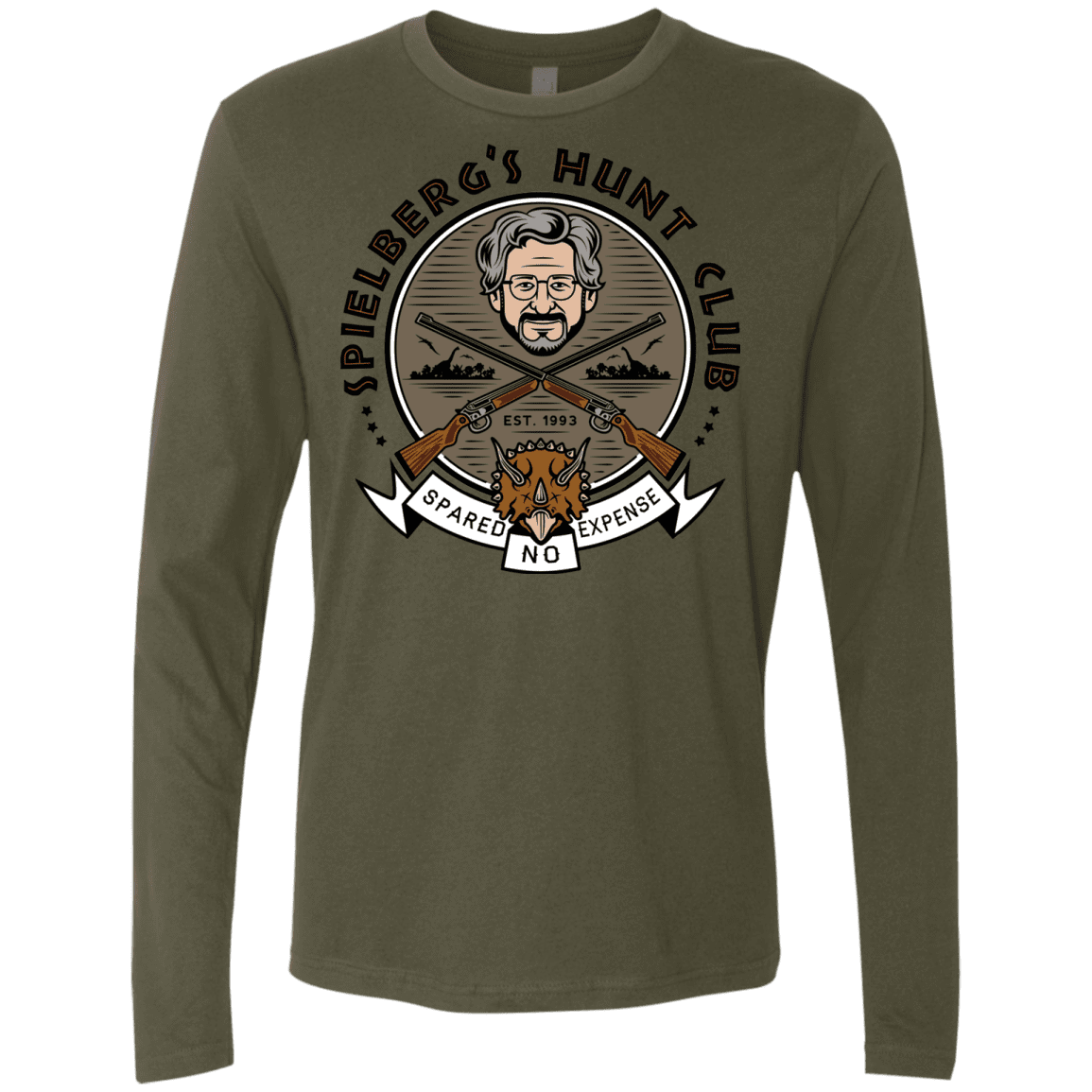 T-Shirts Military Green / S Spielbergs Hunt Club Men's Premium Long Sleeve