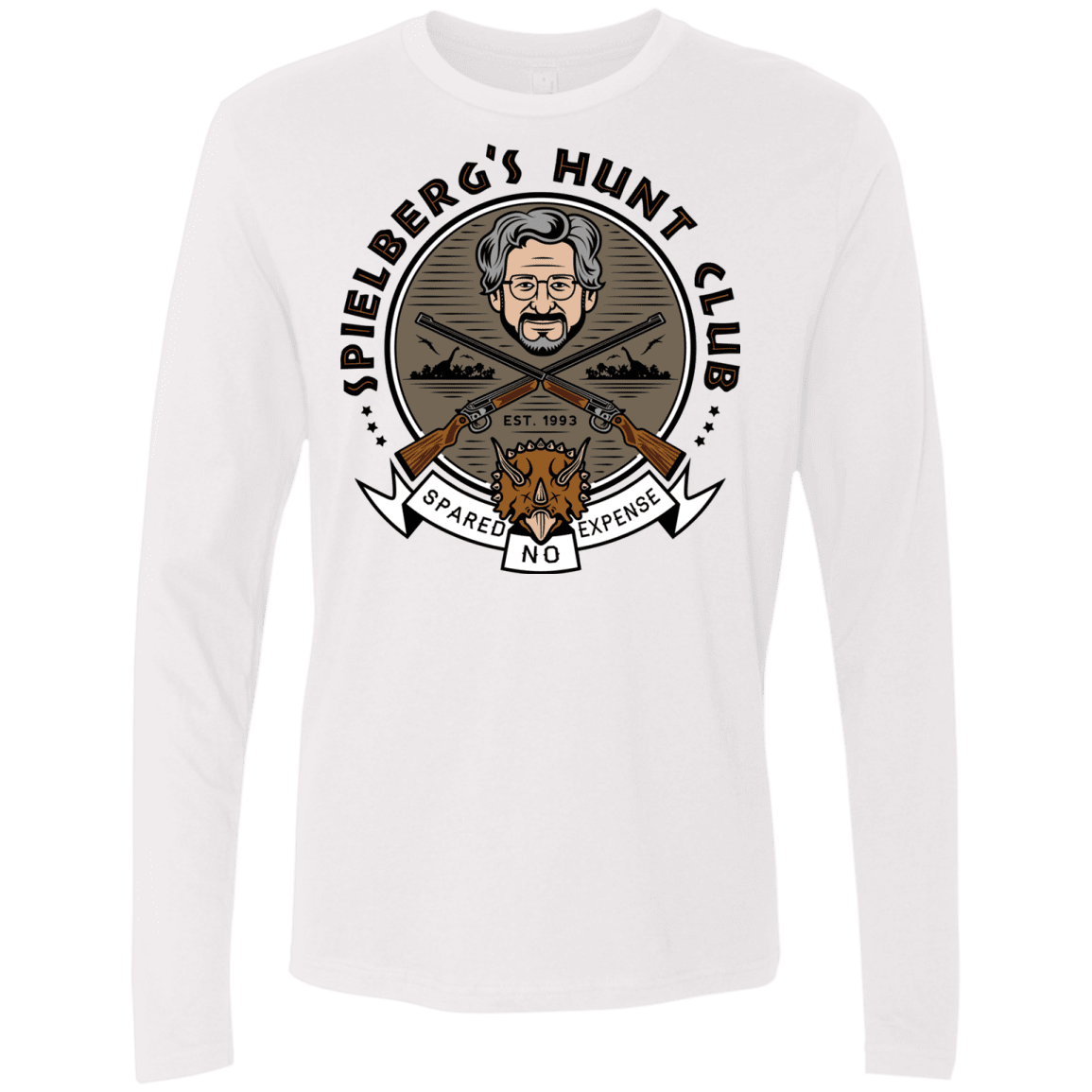 T-Shirts White / S Spielbergs Hunt Club Men's Premium Long Sleeve