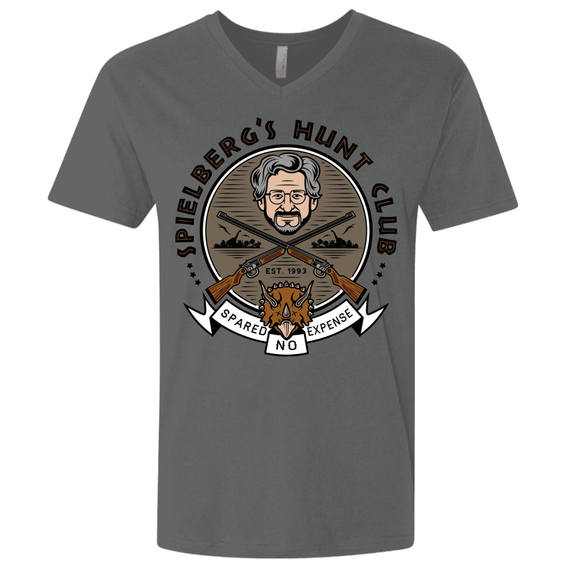 T-Shirts Heavy Metal / X-Small Spielbergs Hunt Club Men's Premium V-Neck