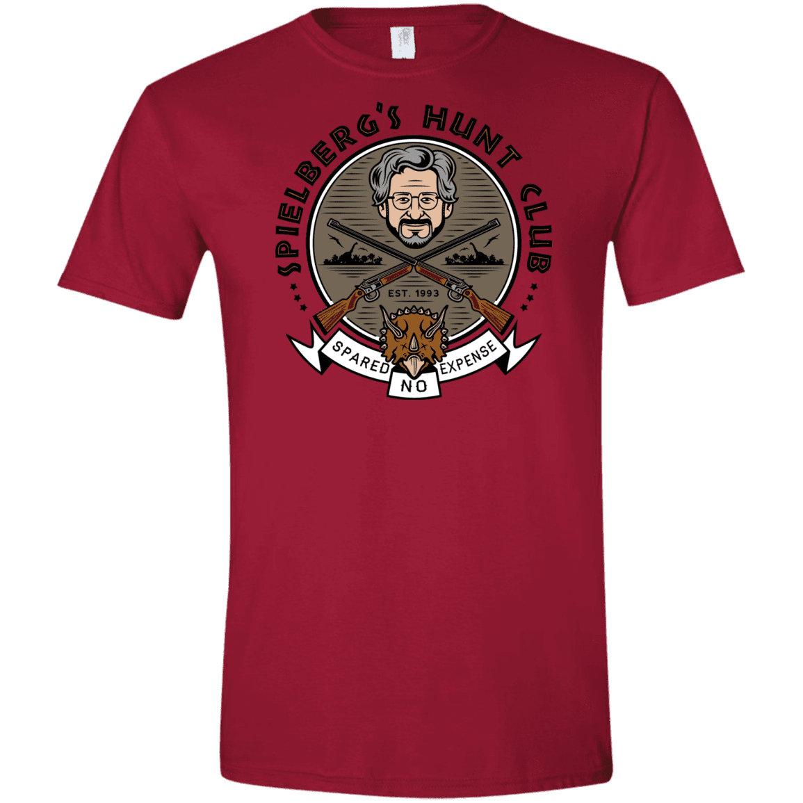 T-Shirts Cardinal Red / S Spielbergs Hunt Club Men's Semi-Fitted Softstyle