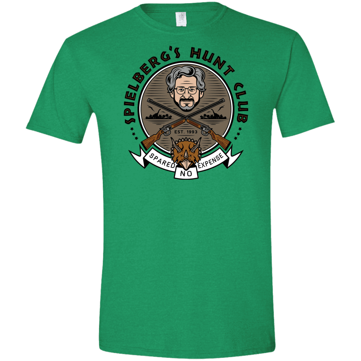 T-Shirts Heather Irish Green / S Spielbergs Hunt Club Men's Semi-Fitted Softstyle