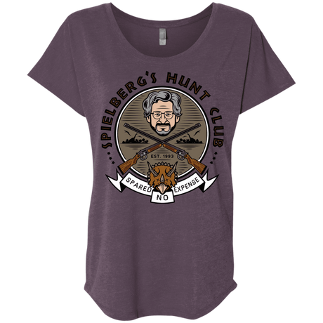 T-Shirts Vintage Purple / X-Small Spielbergs Hunt Club Triblend Dolman Sleeve