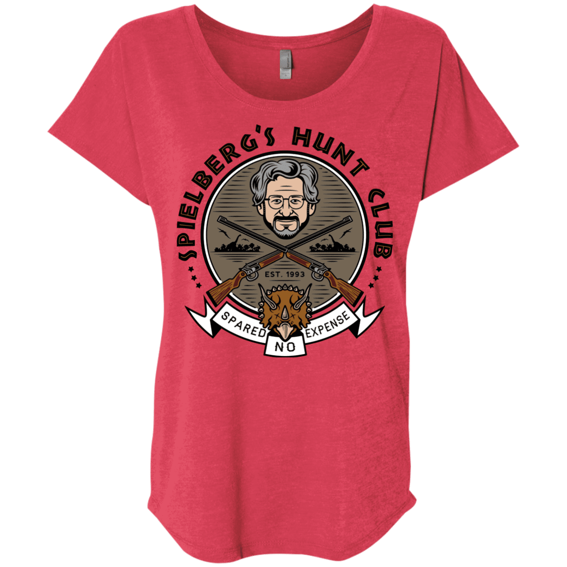 T-Shirts Vintage Red / X-Small Spielbergs Hunt Club Triblend Dolman Sleeve