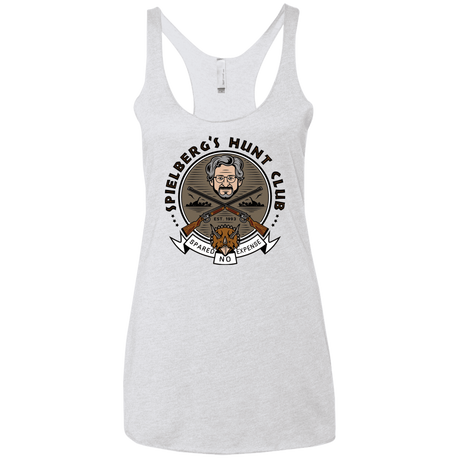 T-Shirts Heather White / X-Small Spielbergs Hunt Club Women's Triblend Racerback Tank