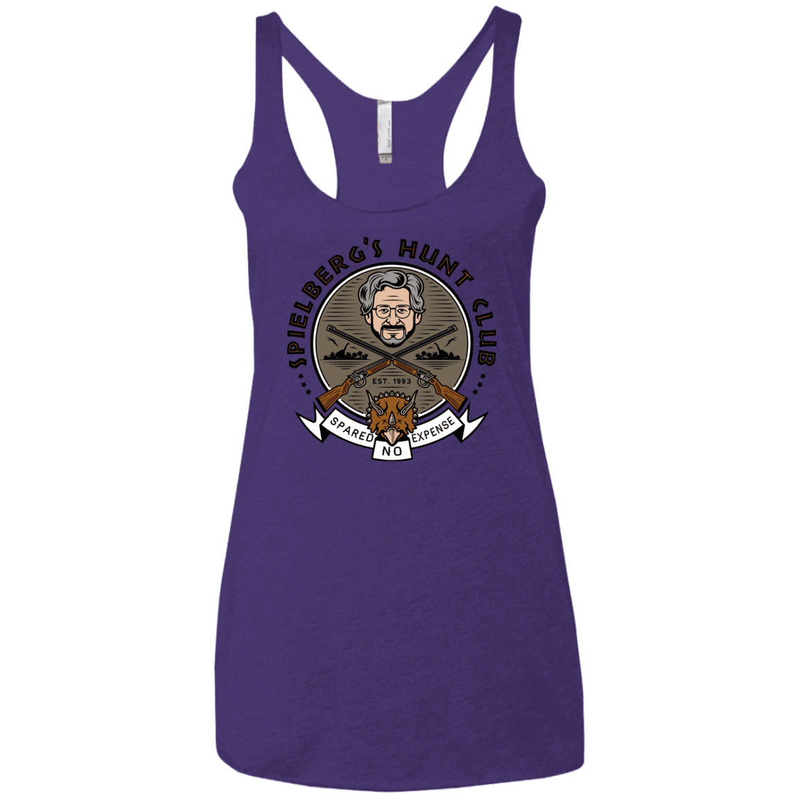 T-Shirts Purple Rush / X-Small Spielbergs Hunt Club Women's Triblend Racerback Tank
