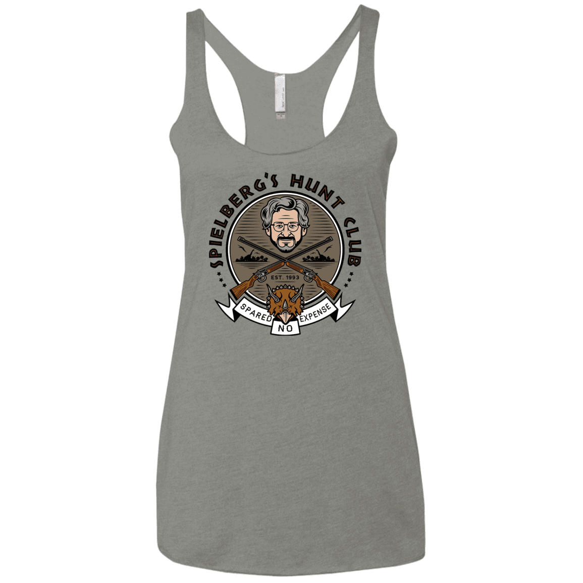T-Shirts Venetian Grey / X-Small Spielbergs Hunt Club Women's Triblend Racerback Tank