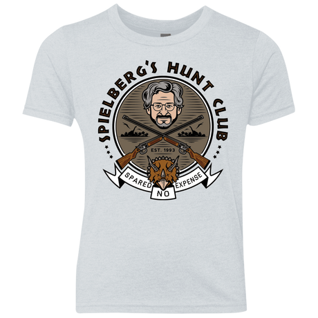 T-Shirts Heather White / YXS Spielbergs Hunt Club Youth Triblend T-Shirt