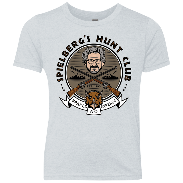T-Shirts Heather White / YXS Spielbergs Hunt Club Youth Triblend T-Shirt