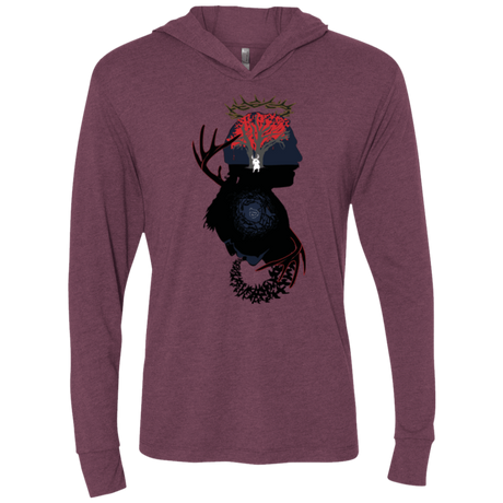 T-Shirts Spiral Detective Triblend Long Sleeve Hoodie Tee