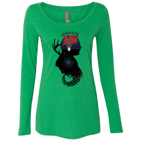 T-Shirts Envy / Small Spiral Detective Women's Triblend Long Sleeve Shirt