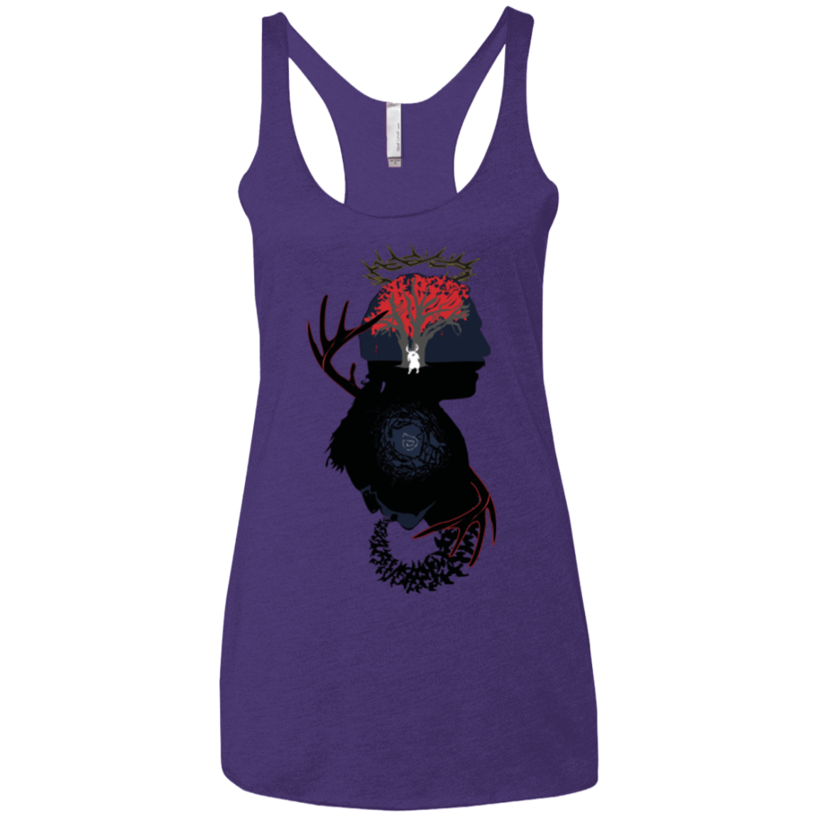 T-Shirts Purple / X-Small Spiral Detective Women's Triblend Racerback Tank