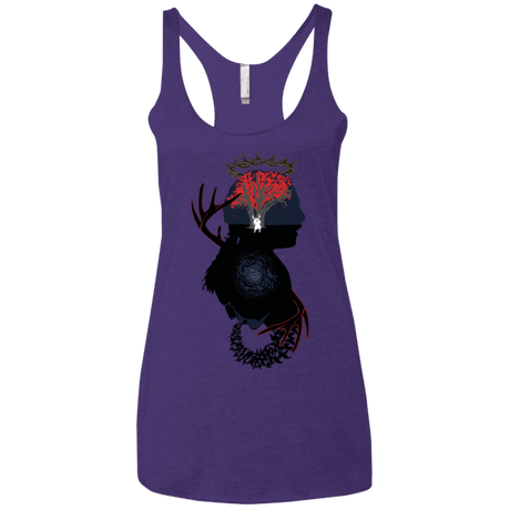 T-Shirts Purple / X-Small Spiral Detective Women's Triblend Racerback Tank