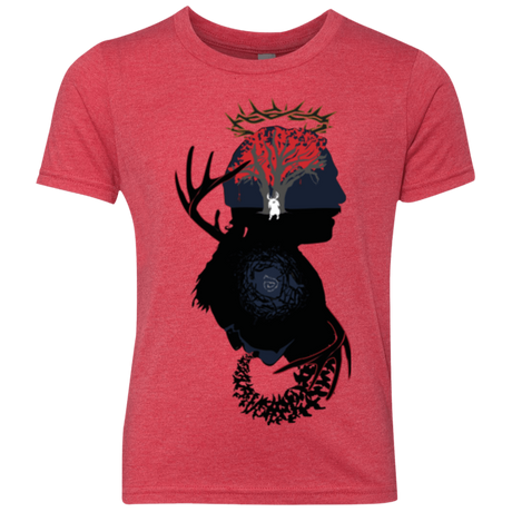 T-Shirts Vintage Red / YXS Spiral Detective Youth Triblend T-Shirt