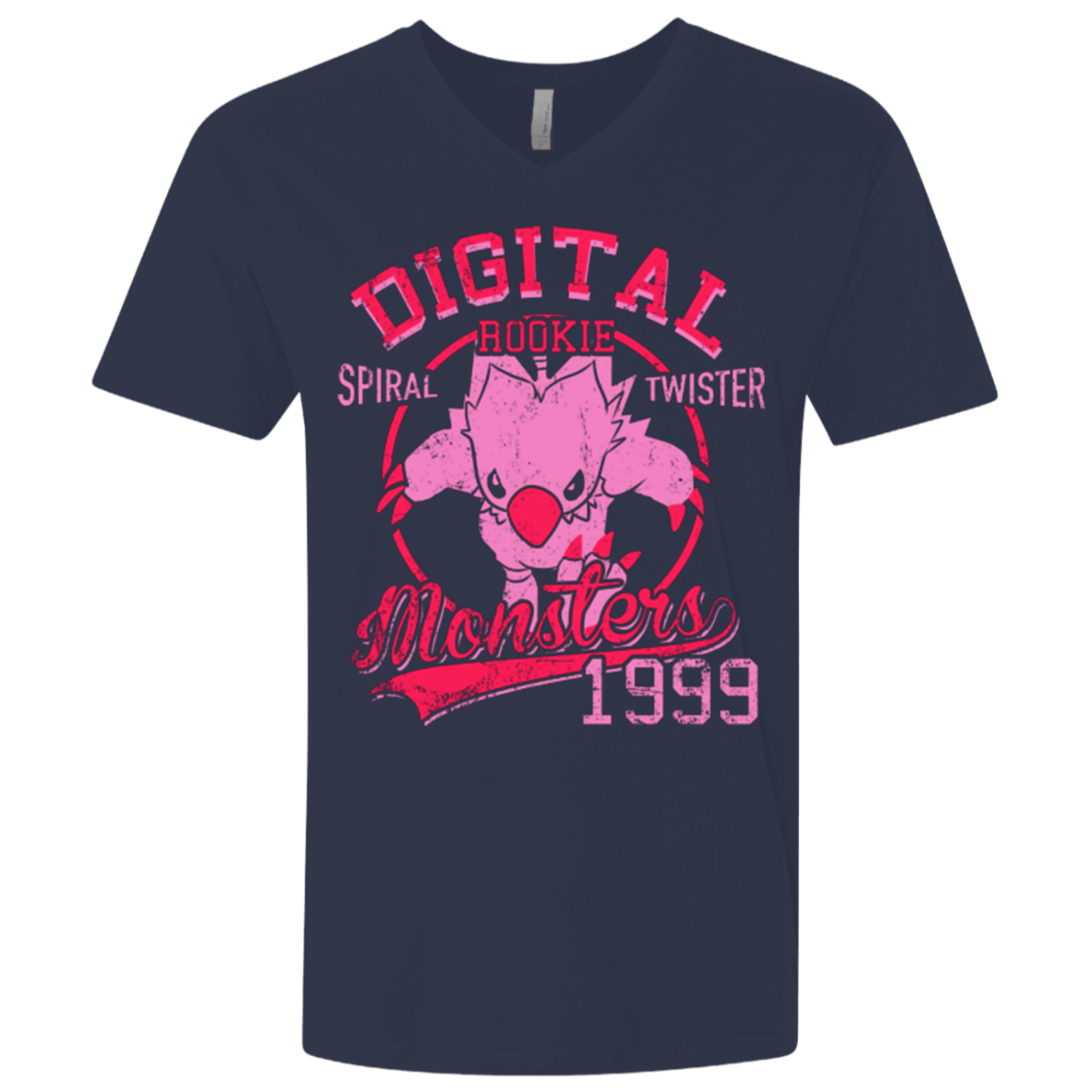 T-Shirts Midnight Navy / X-Small Spiral Twister Men's Premium V-Neck