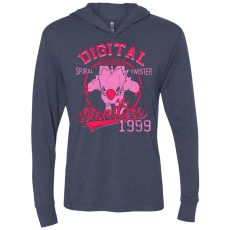 T-Shirts Vintage Navy / X-Small Spiral Twister Triblend Long Sleeve Hoodie Tee