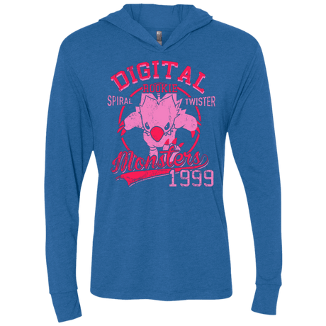 T-Shirts Vintage Royal / X-Small Spiral Twister Triblend Long Sleeve Hoodie Tee