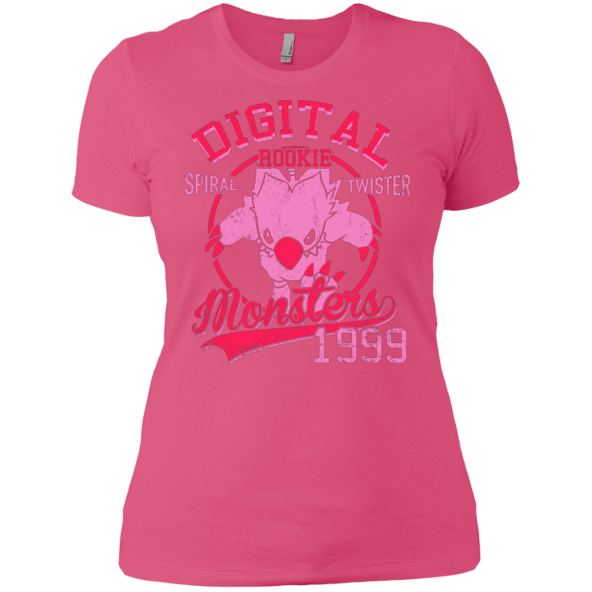 T-Shirts Hot Pink / X-Small Spiral Twister Women's Premium T-Shirt
