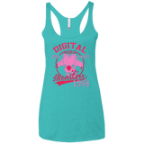 T-Shirts Tahiti Blue / X-Small Spiral Twister Women's Triblend Racerback Tank