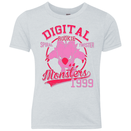 T-Shirts Heather White / YXS Spiral Twister Youth Triblend T-Shirt