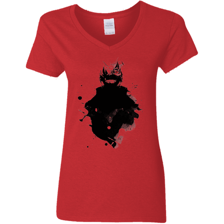 T-Shirts Red / S Spirit Kaneki Women's V-Neck T-Shirt